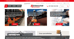 Desktop Screenshot of hermans-heftrucks.be